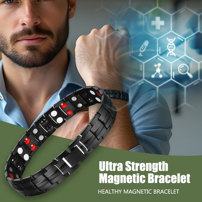 Ultra Strength Magnetic Bracelet for Men, Stainless Steel Therapeutic Bracelets Magnetic Bracelets