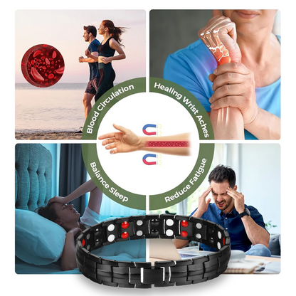 Ultra Strength Magnetic Bracelet for Men, Stainless Steel Therapeutic Bracelets Magnetic Bracelets