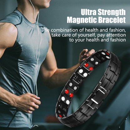 Ultra Strength Magnetic Bracelet for Men, Stainless Steel Therapeutic Bracelets Magnetic Bracelets