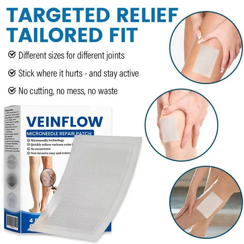 👨‍⚕️Hotplex®VeinFlow Microneedle Care Patch⚡Instant Relief, Long-Term Results