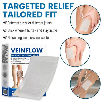 👨‍⚕️Hotplex®VeinFlow Microneedle Care Patch⚡Instant Relief, Long-Term Results